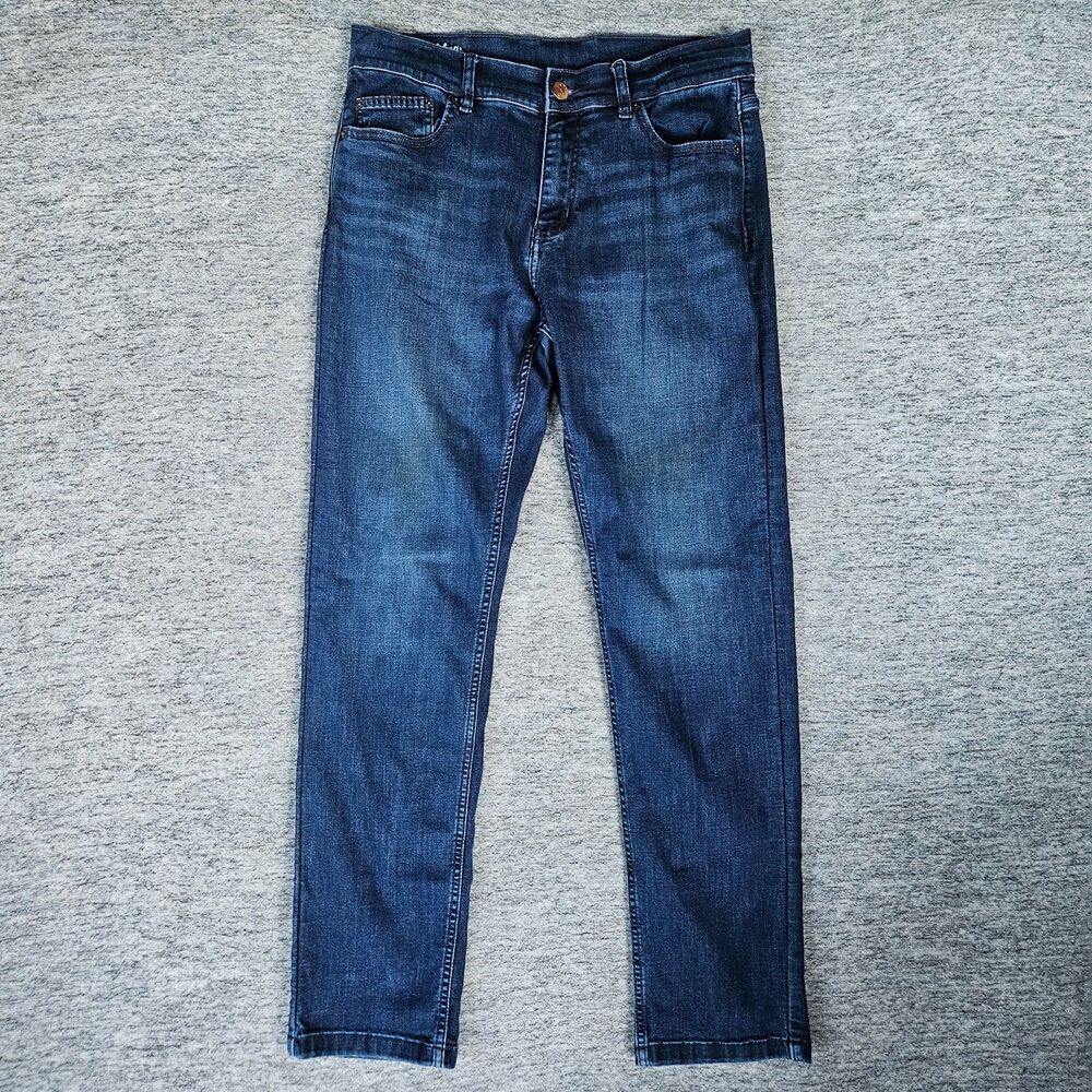Mugsy Fultons Jeans Men's 32x30 Dark Wash Stretch Denim FLX3NFU Chicago Design